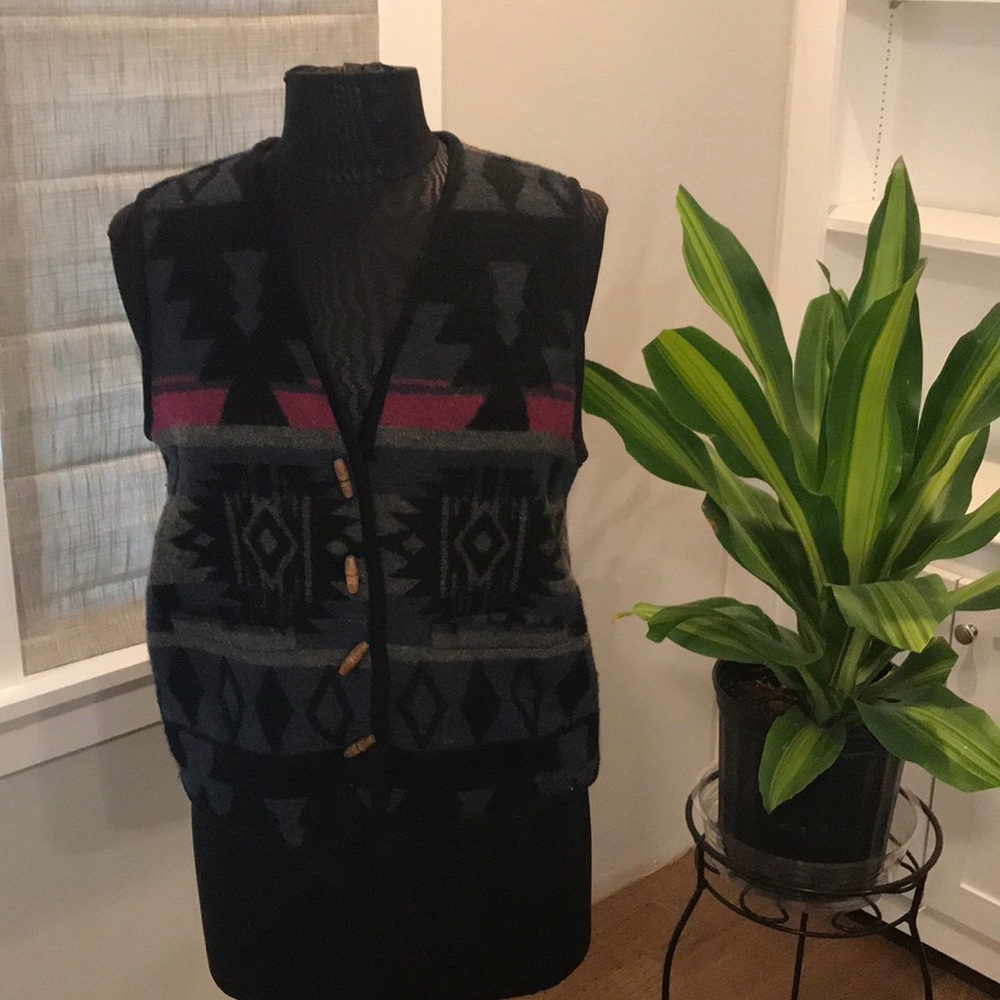 Atlast and Co Wool/Cotton Medium Vintage Vest